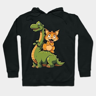 Cat Dinosaur Chronicles Hoodie